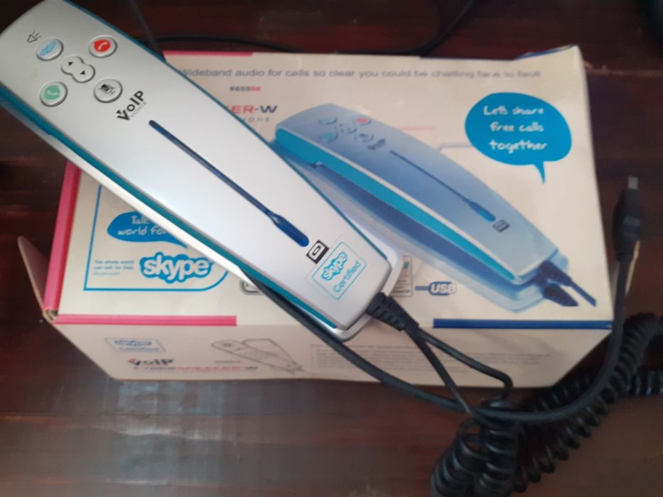 Telefone VOIP SKYPE PC.Novo em caixa original