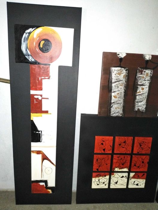 Quadros Decorativos (Ambiências Rubras-Escuras)