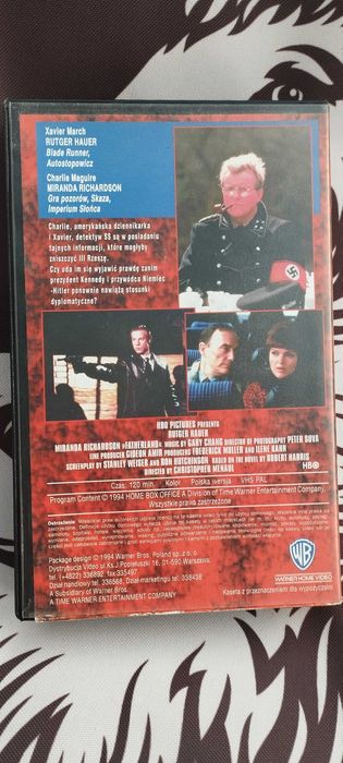 Kaseta VHS „Fatherland” – Warner Home Video