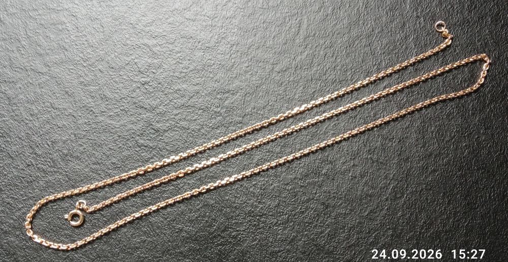 Złoty Łańcuszek Ankier  Waga 10,26g  Próba 585 Długość 55 cm Stan idealny