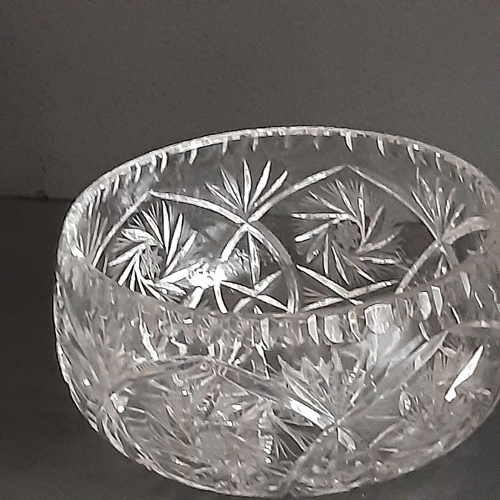 Kryształowa misa ,salaterka  , kryształ bogato szlifowany