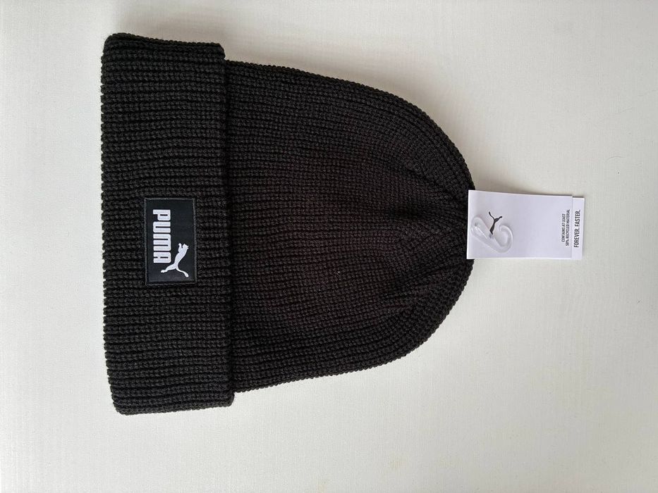 Шапка puma чорного кольору