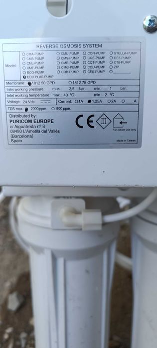 Filtro de água por osmose inversa Proline Plus