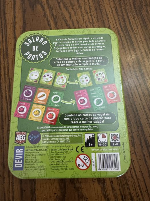 Salada de pontos , jogo de cartas