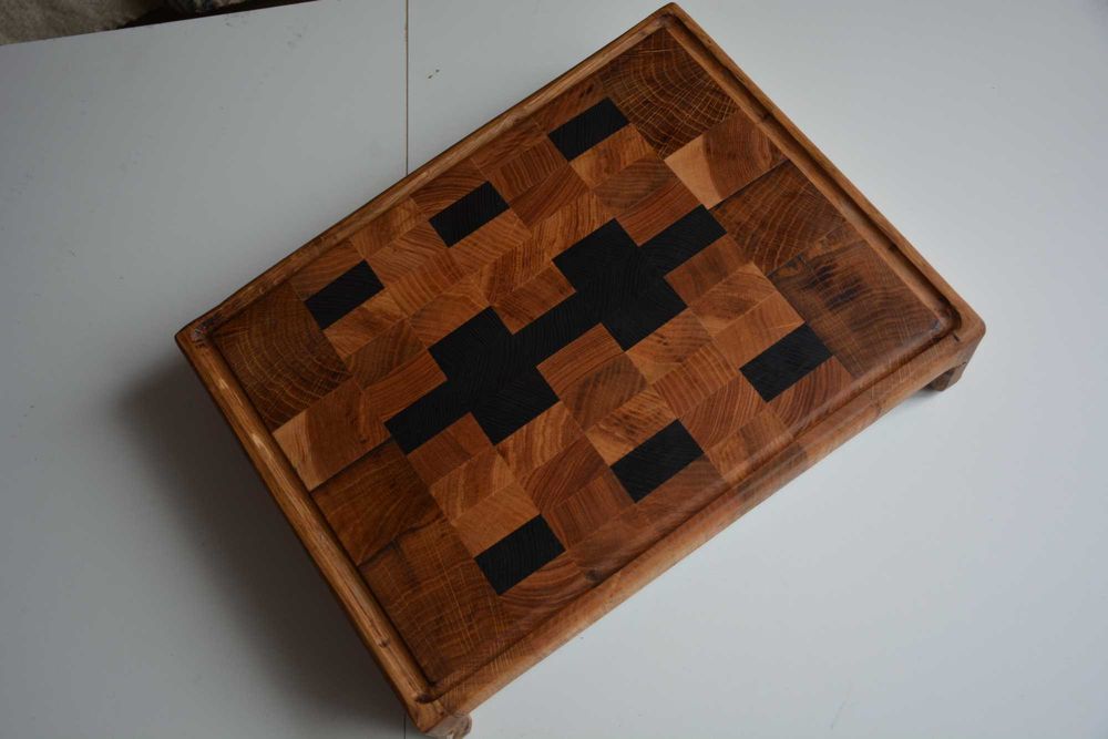 Доска разделочная торцивая с гастроемкостью, усиленная.