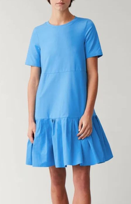 Платье    COS  котон  Платье в блестящую полоску ZARA