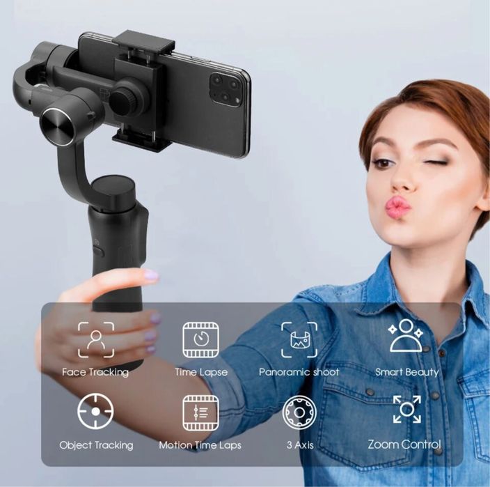 Стабілізатор для телефону, екшн-камери, GoPro - KEELEAD S5 Gimbal