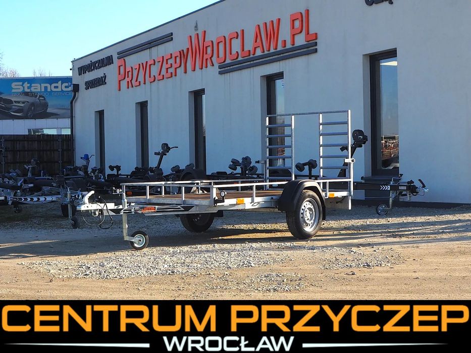 PRZYCZEPA POD QUADA / TRÓJKĄT GRATIS !  Pod Quad / Nowa / Lekka / Najazd / 1 osiowa / DMC: 750 kg