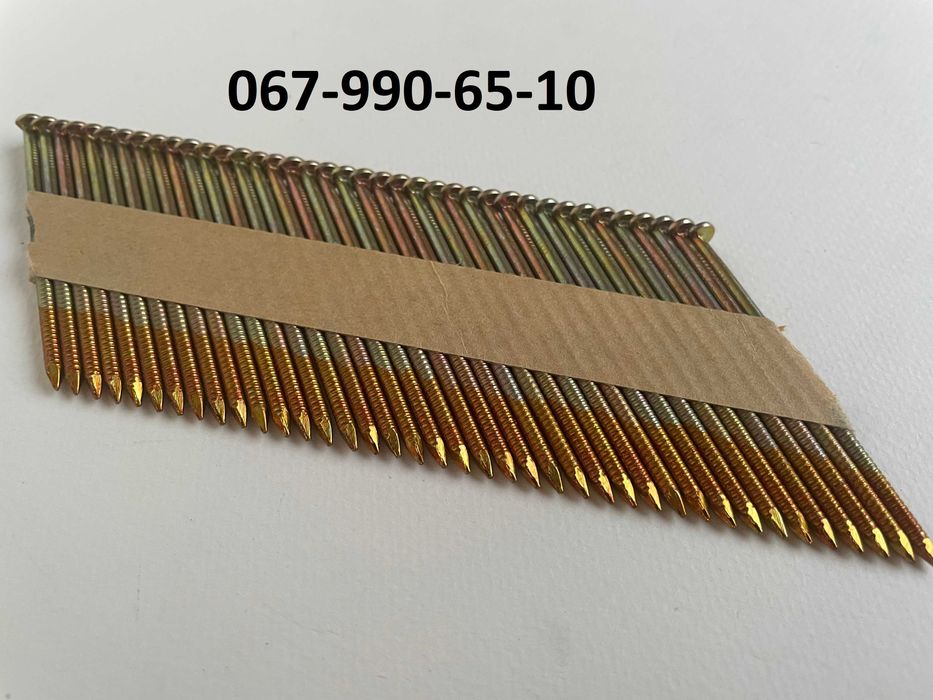 Цвях рейковий по дереву 3,1/90 мм кут 34 градуси (3000 тис шт.)