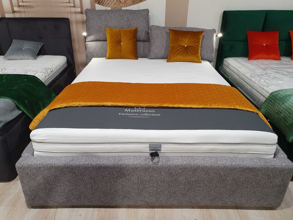 MISTY Łózko 160/200 z poje.na pościel+ 2 x lampka Wajnert Promocja 20%