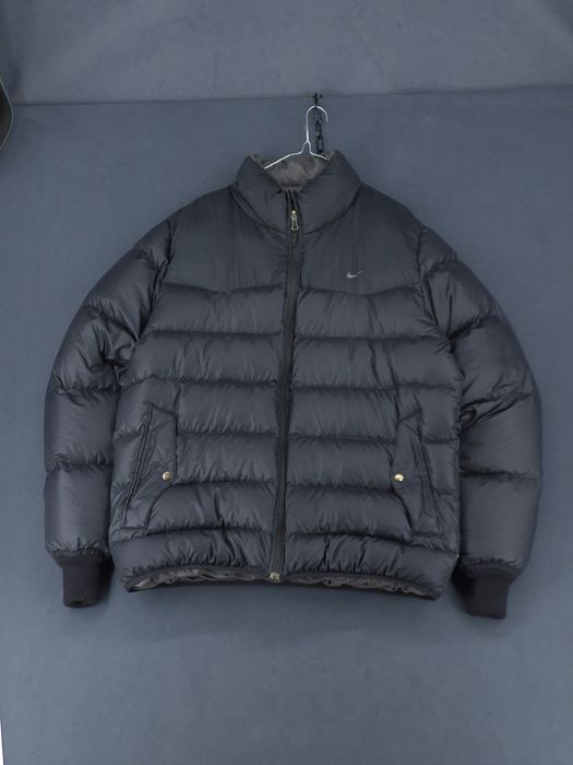 NIKE y2k Vintage Kurtka Puchowa Dwustronna Reversible Puffer L
