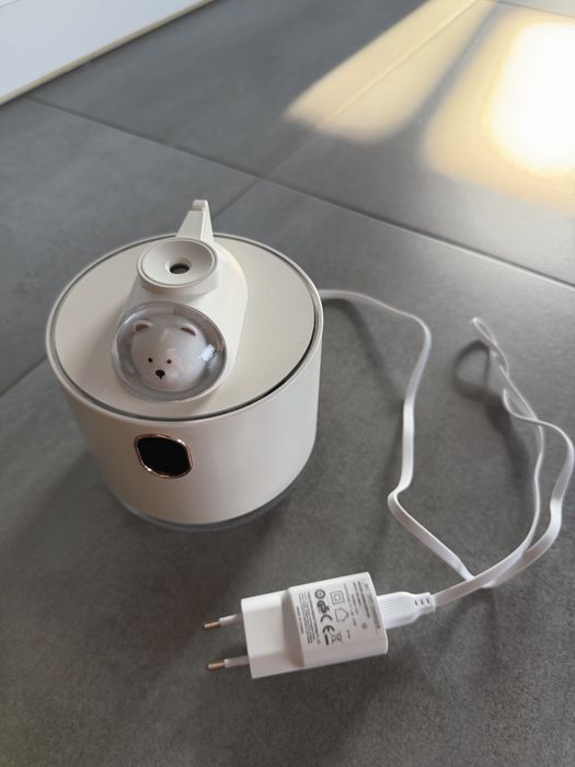 Нічник-зволожувач повітря Ведмежа-Космонавт, USB, Білий, 500 мл