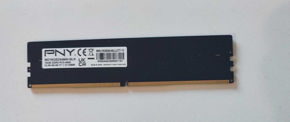 16gb DDR5 PNY ram CL40 4800mhz