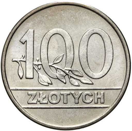 100 złotych   . PRL  - rok 1990 . Stan  I .