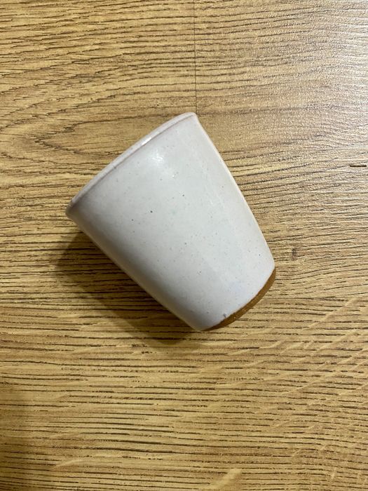 Kubek ceramiczny - beżowy, mały, espresso