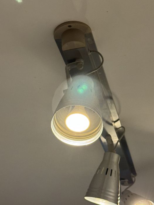 Candeeiro de Teto IKEA KRÄMARE (3 Focos) - Cinzento/Prateado