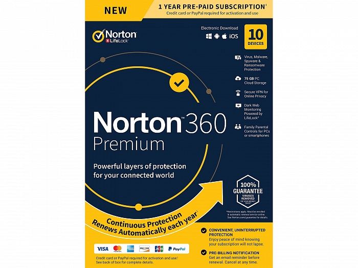 Ключі для антивіруса Norton 360 +VPN на 12 місяців Antivirus Антивирус