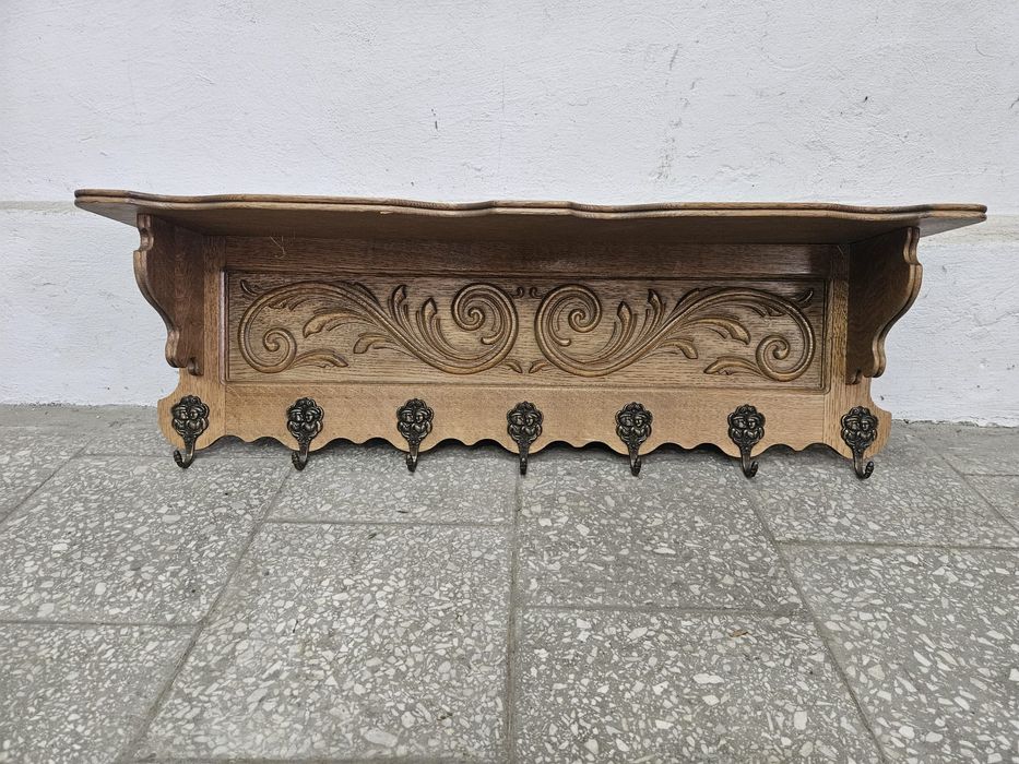 Ładny francuski wieszak ścienny półka /
