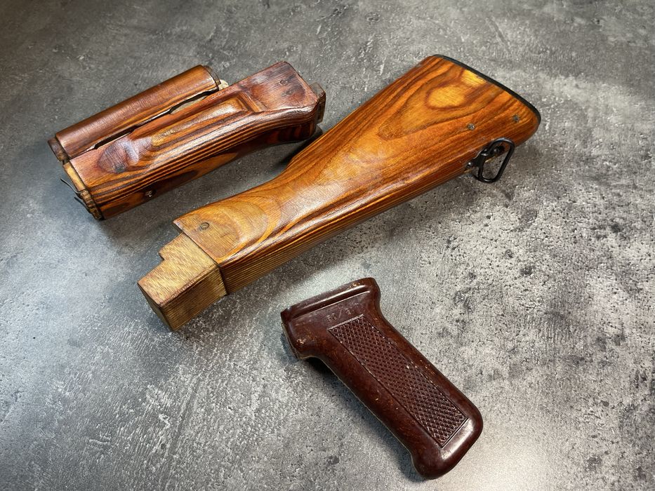 Деревʼяний обвіс АК-47 АКМ АК-74 приклад цівка руківʼя ремінь накладка