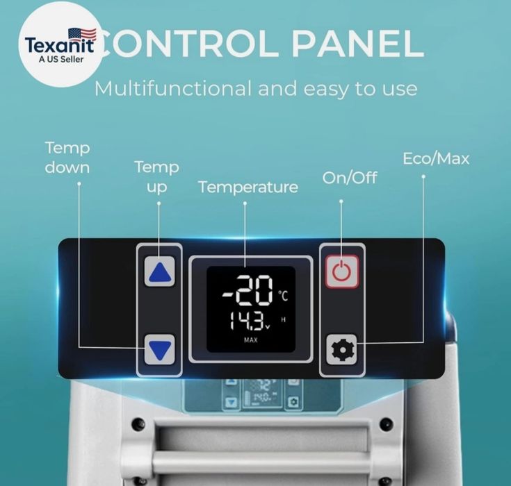 Geladeira 12 Volts, Refrigerador Elétrico 48QT (45L), Controle APP Geladeira 12V, Coo 12V