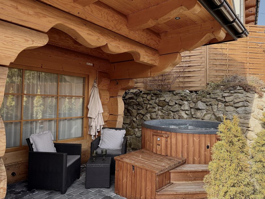 Domek z jacuzzi i widokiem na góry | Zakopane Kościelisko