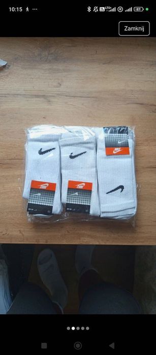 Białe skarpetki Nike