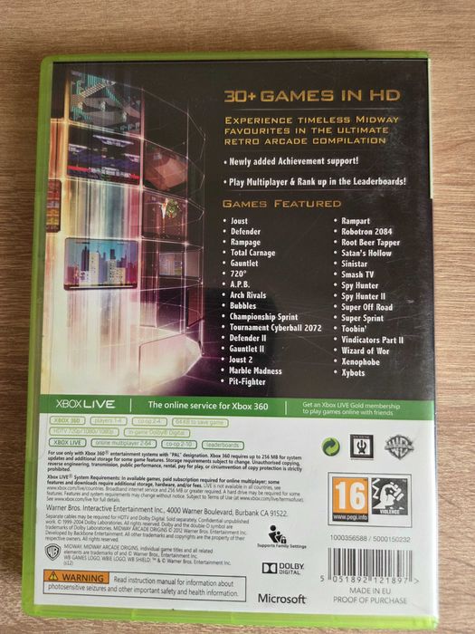 Midway Arcade Origins Xbox 360 – Klasyki Arcadowe