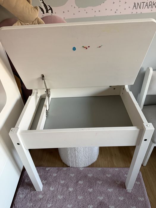 Biurko stolik drewniane dla dzieci ikea