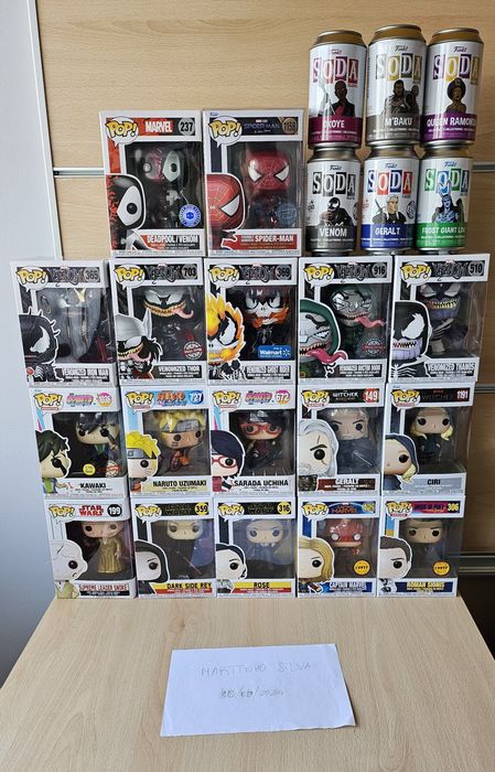Funko Pop Marvel, Star Wars, Naruto, Outros