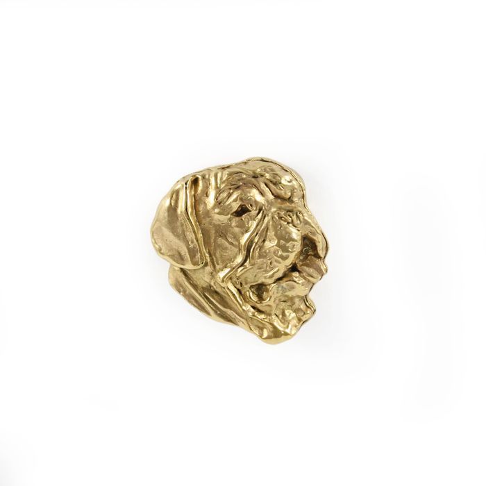 Dog z Bordeaux pin pozłocony Art-Dog