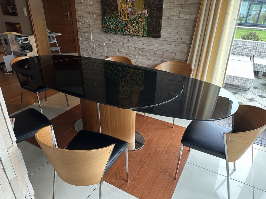 Stół Calligaris Kler165/255/105 Zesraw Krzesła Calligaris 6szt Idealne