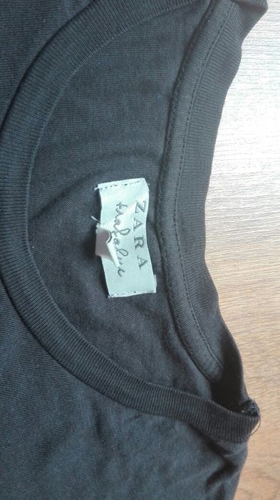 Bluzka koszulka grafitowa Zara S