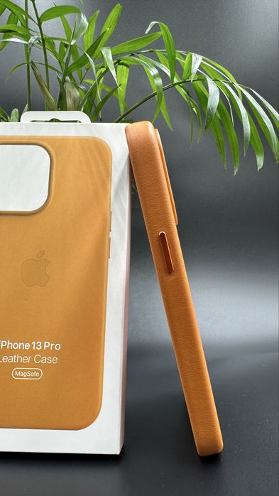 Skórzane Magsafe Etui do Iphone 13 Pro Orange