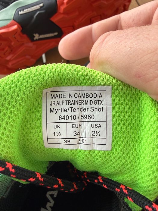 Buty unisex SALEWA Jr Alp Trainer Mid Gore-tex r.34 - jak nowe