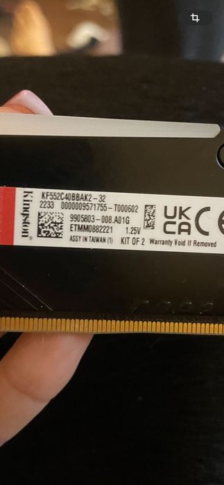 Оперативна пам'ять Kingston FURY Beast DDR5 32GB (2x16GB) 5200MHz CL40
