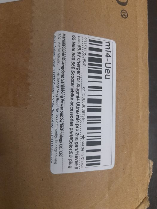 Carregador de trotinete xiaomi 4 novo