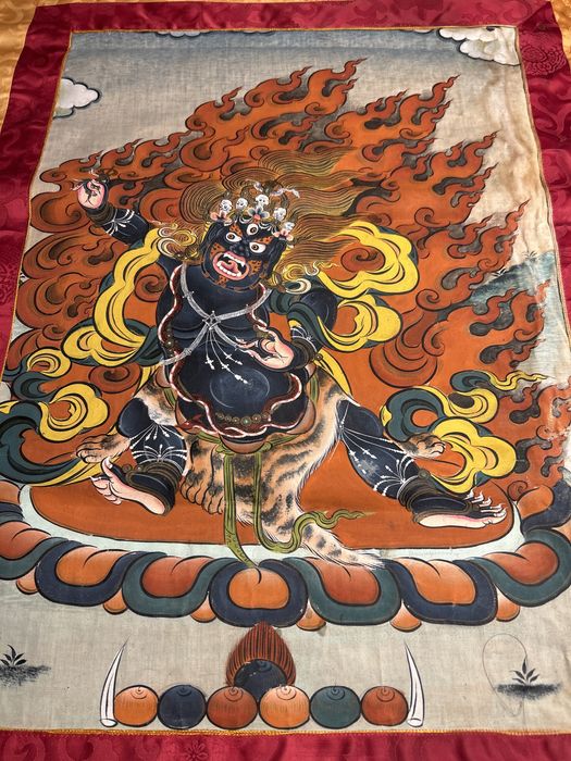 Estandarte religioso. Thangka do Butão