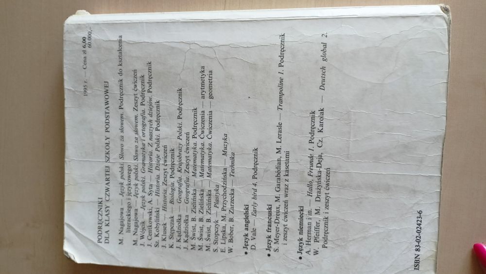 Stary podręcznik do języka polskiego 4