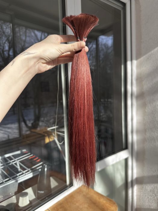 Naturalne włosy farbowane 60g, 40 cm