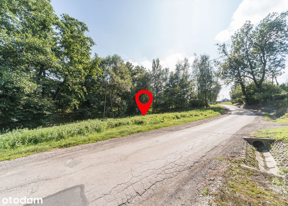 Działka budowlana z mediami w Kętach