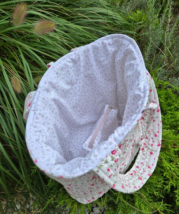 Zestaw Handmade: torebka tote + kosmetyczka