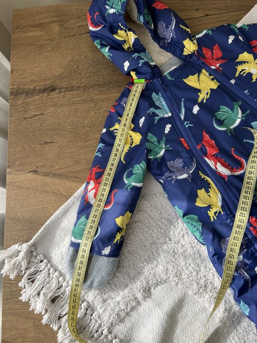 Набір дитячий комбінезон на флісі 9-12 м 74-80 р + шапка і шарф