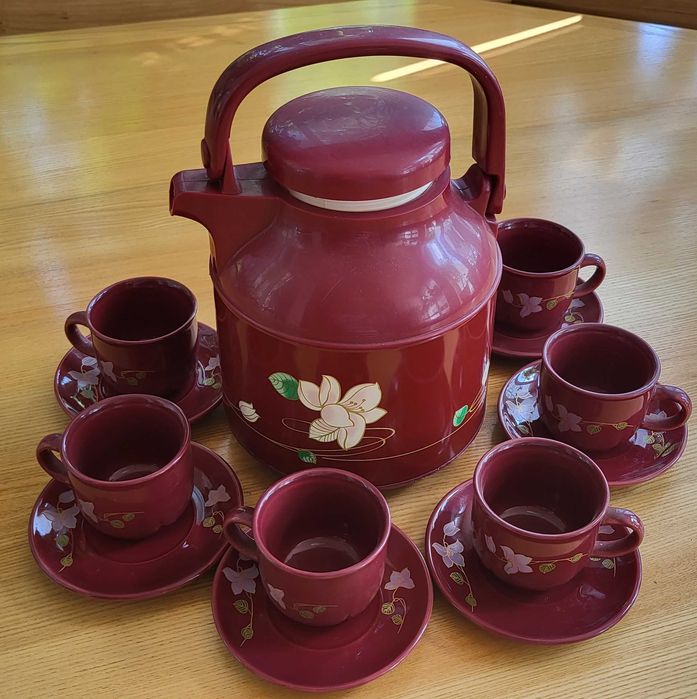 Кавовий/чайний набір з чайником-термос на 6 персон