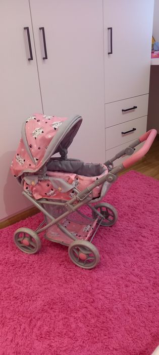 Wózek dla lalek różowy