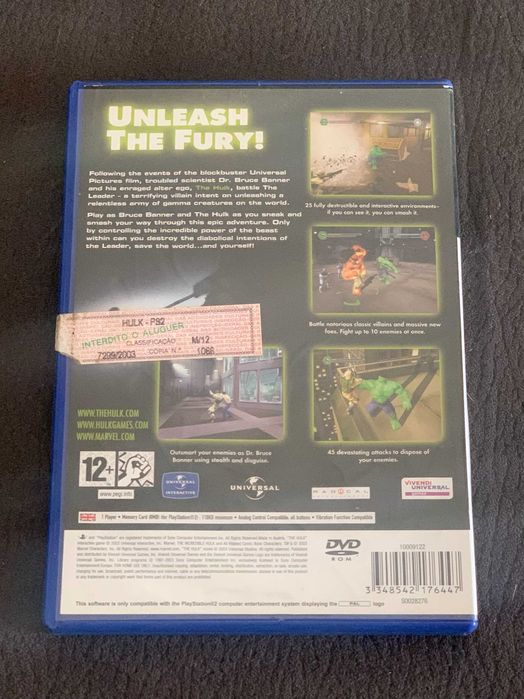 Hulk - Jogo PS2
