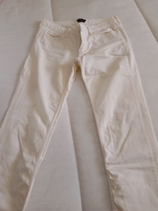 Calças brancas Massimo Dutti