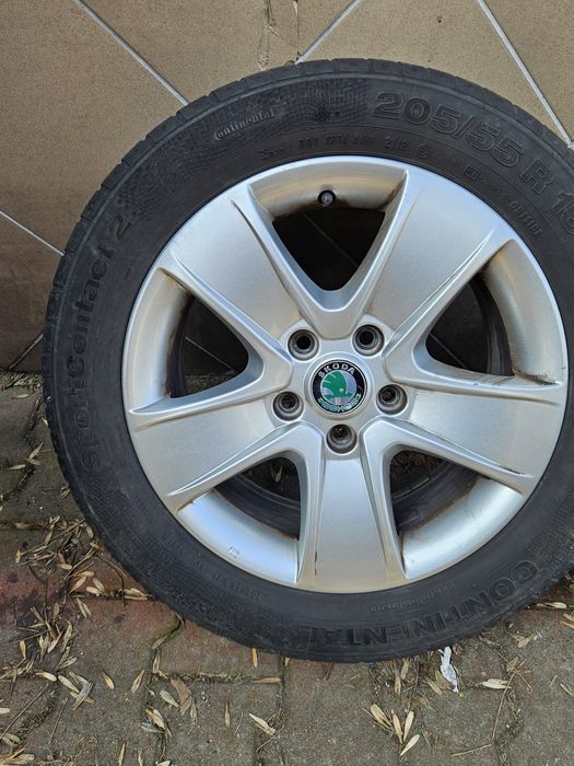 Oryginalne Felgi Aluminiowe 16" Skoda Octavia Vw Golf 5x112 ET50