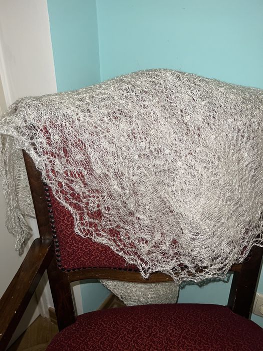 Палантин вовна/шерсть в‘язаний (шарф)