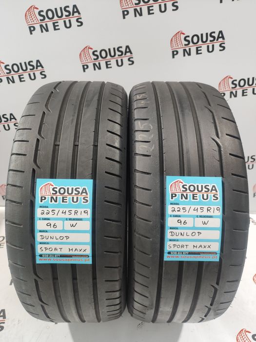 2 pneus semi novos 225-45R19 Dunlop - Oferta da entrega na sua casa