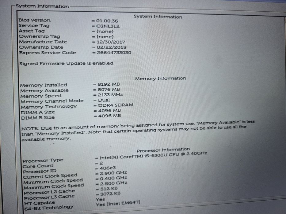 Dell 3379 2в1 трансформер i5 6300u 8gb ddr3l